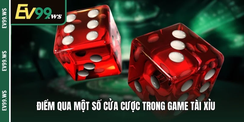 Tài Xỉu EV99 – Chiến Lược Đầu Tư Khôn Ngoan Năm 2025 Điểm qua một số cửa cược trong game tài xỉu